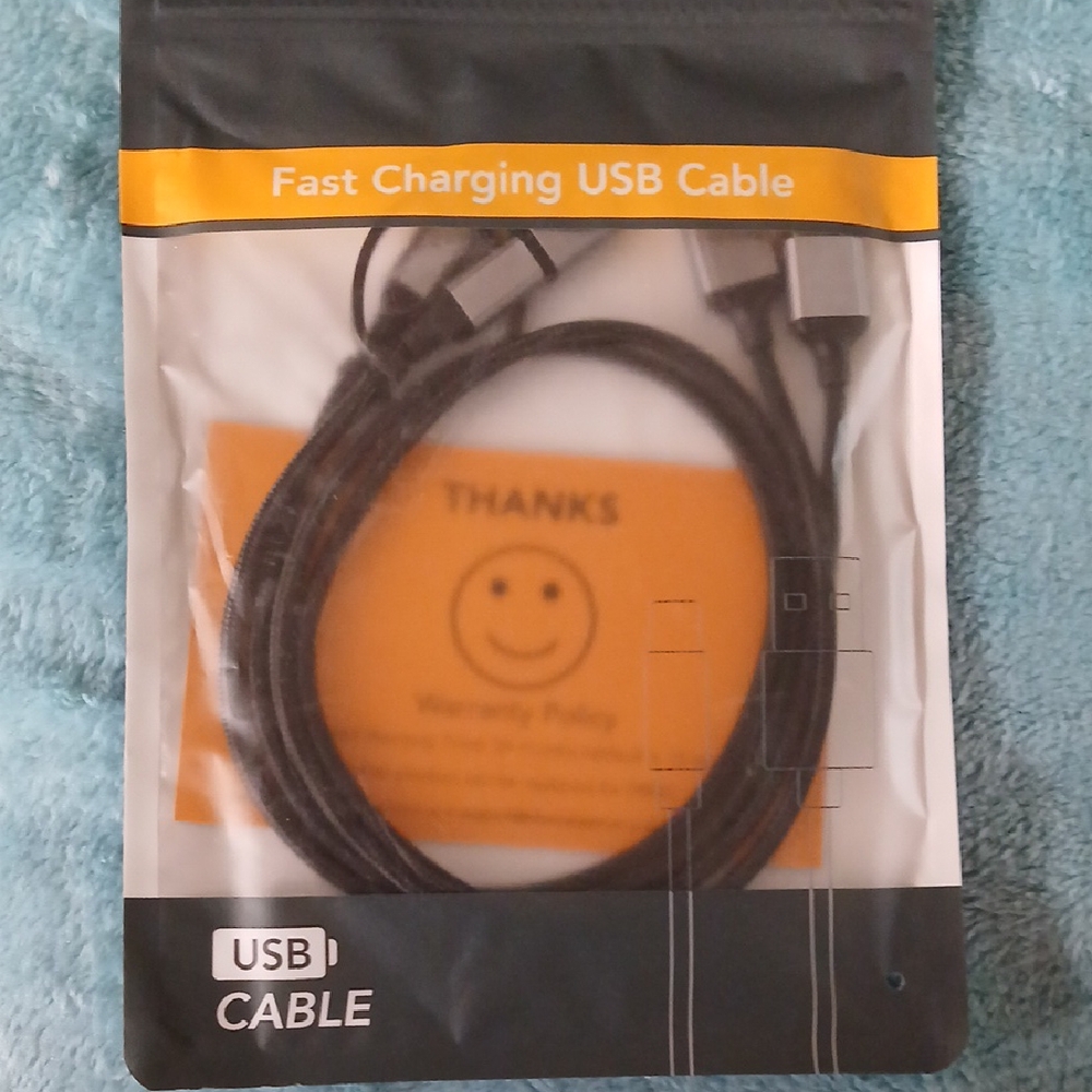 Fast Charging USB Cable - Black